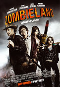 Zombieland 2009 movie poster Jesse Eisenberg Emma Stone Woody Harrelson Ruben Fleischer Guns weapons