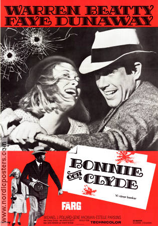 Bonnie and Clyde poster 1967 Warren Beatty original