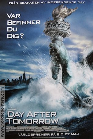 The Day After Tomorrow poster 2003 Dennis Quaid original